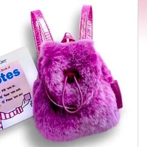 AMERICAN GIRL Vintage Fur Backpack Doll Accessory Pink